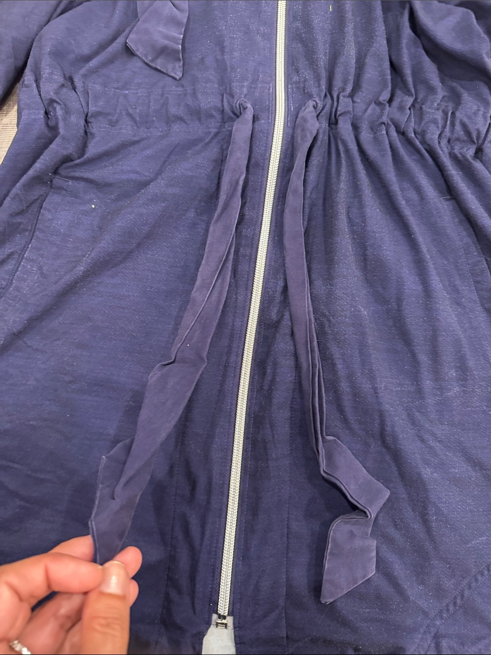 lululemon athletica Navy/purple Hooded Zip Utility Jacket - Picture 7 of 9